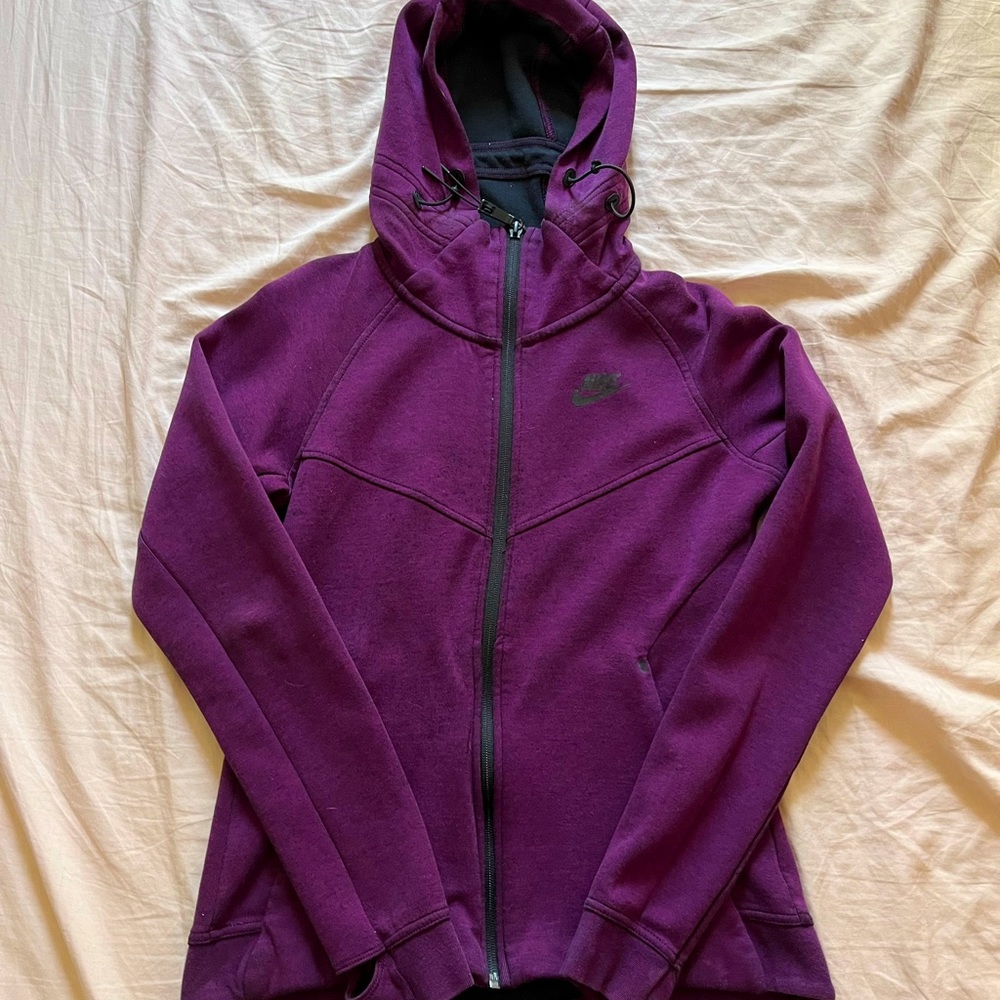Purple Nike Tech Zip-up Hoodie